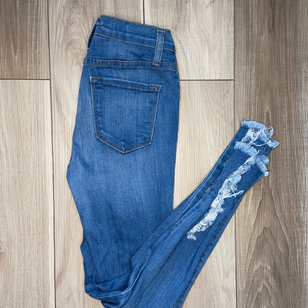 Fashion Nova High Waisted Ripped Jeans - Picture 6 of 8